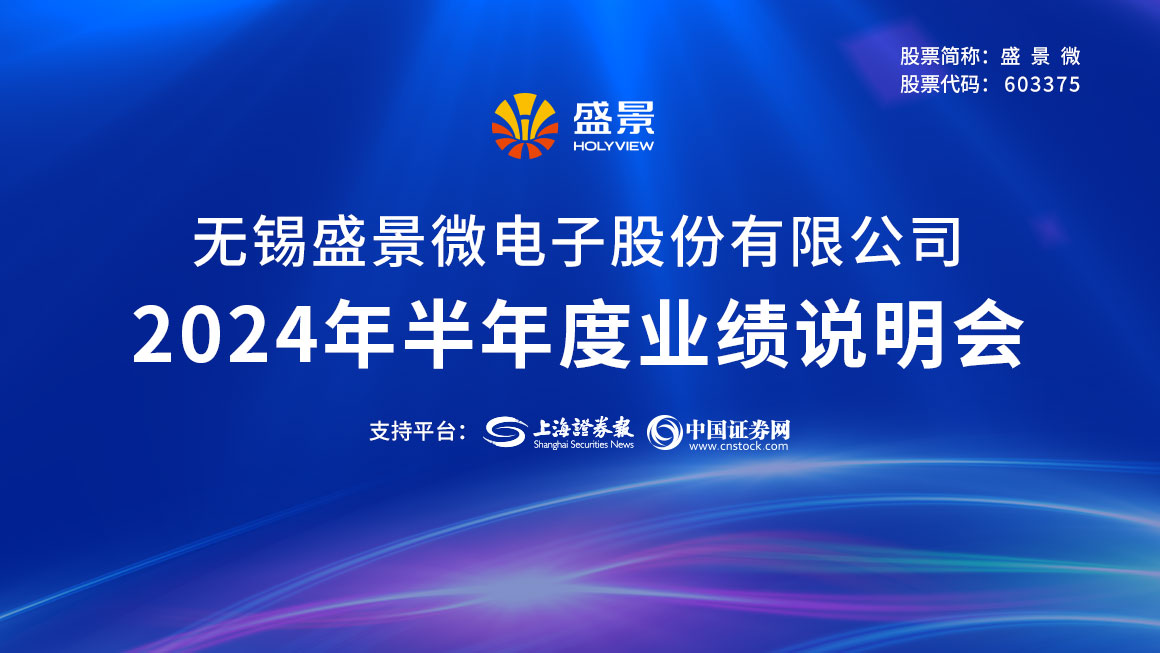盛景微2024年半年度业绩说明会