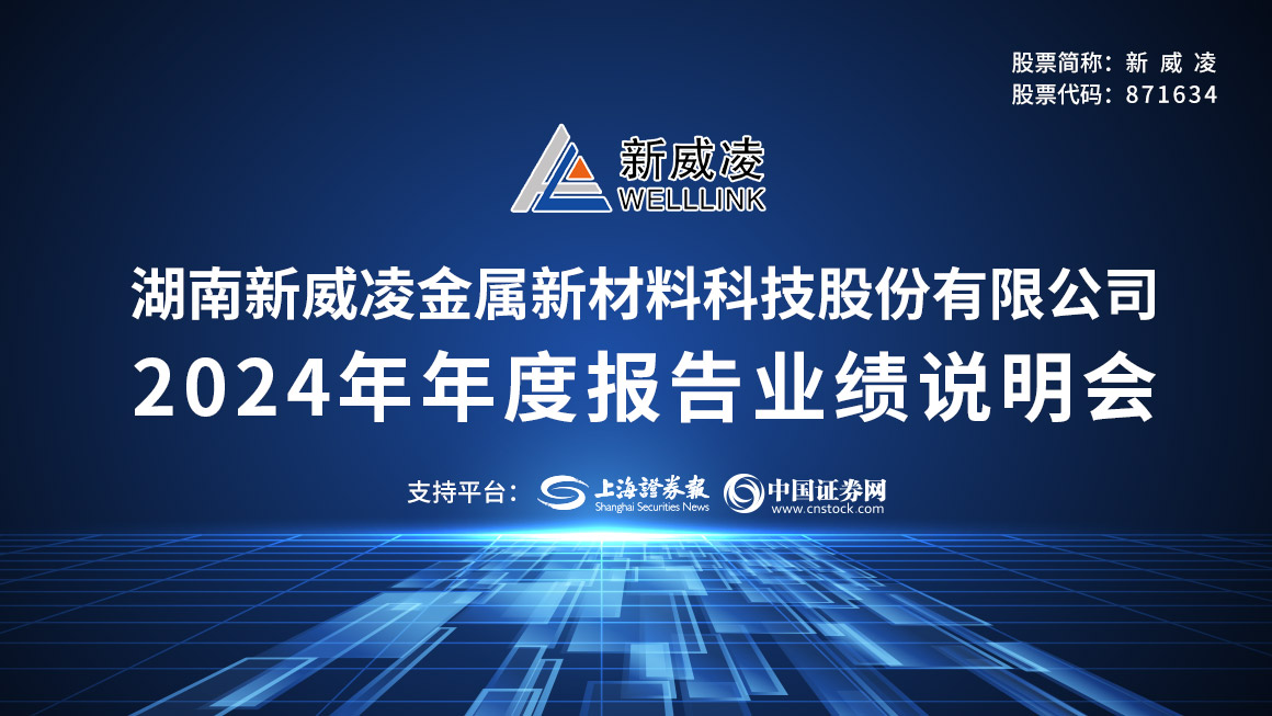 新威凌2024年年度报告业绩说明会