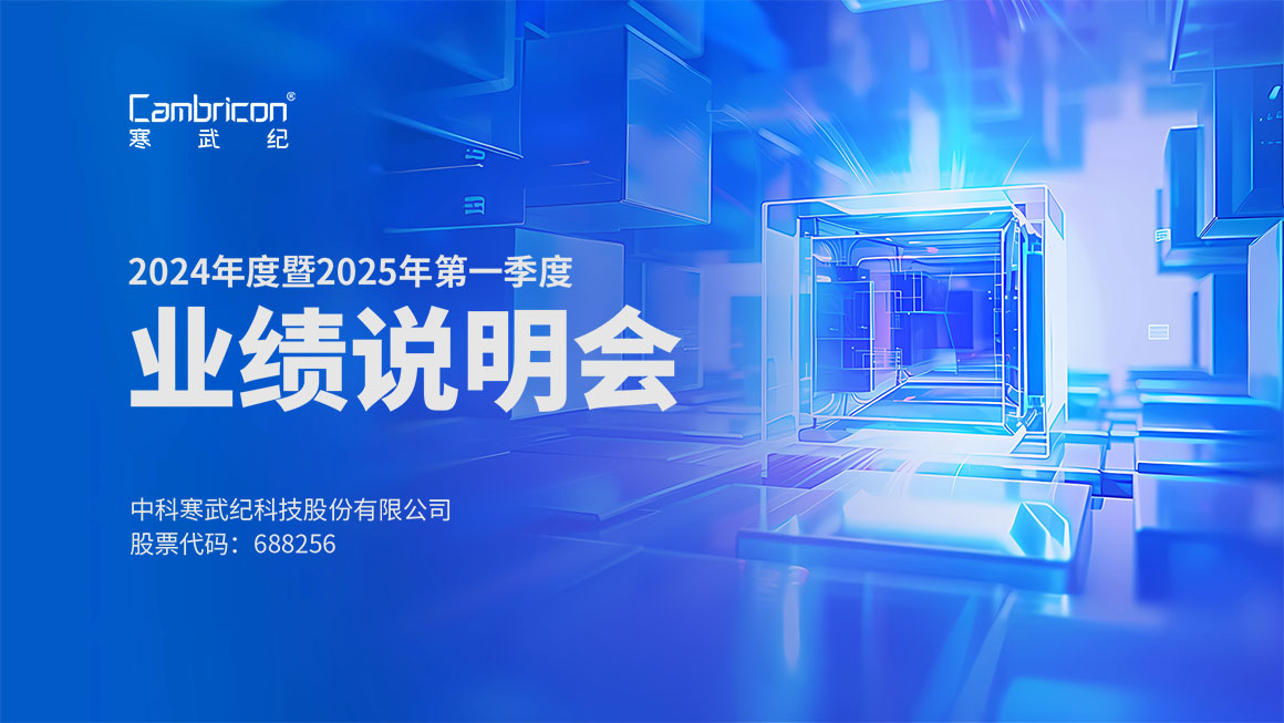 寒武纪2024年度暨2025年第一季度业绩说明会