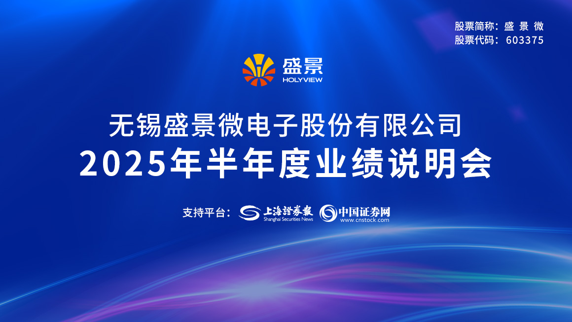 盛景微2025年半年度业绩说明会