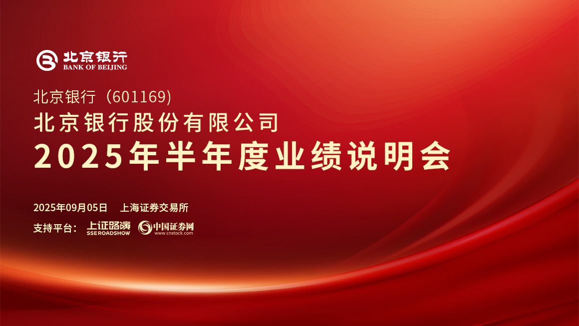 北京银行2025年半年度业绩说明会