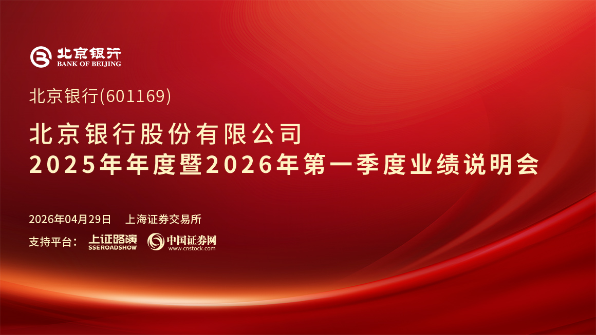 北京银行2025年年度暨2026年第一季度业绩说明会